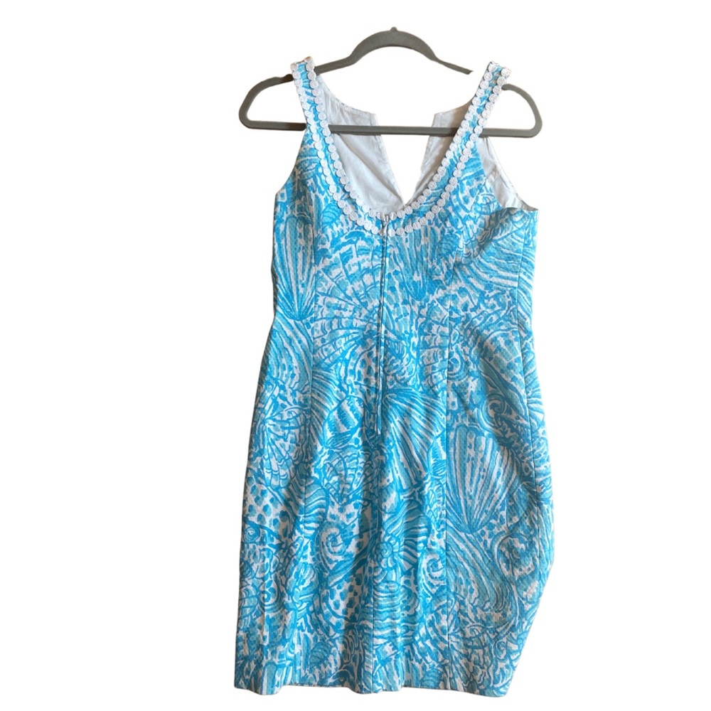 Turquoise Lilly Pulitzer shift dress size 6 - Picture 2 of 2
